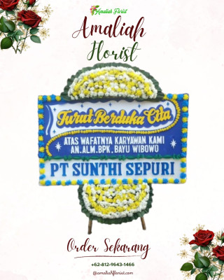 Papan Bunga Duka di Malaka Jaya