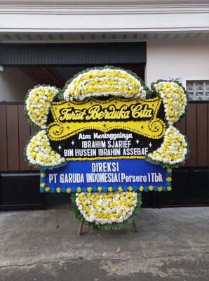 Papan Bunga Duka di Malaka Jaya