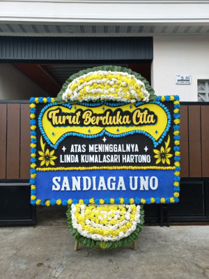 Papan Bunga Duka di Malaka Jaya